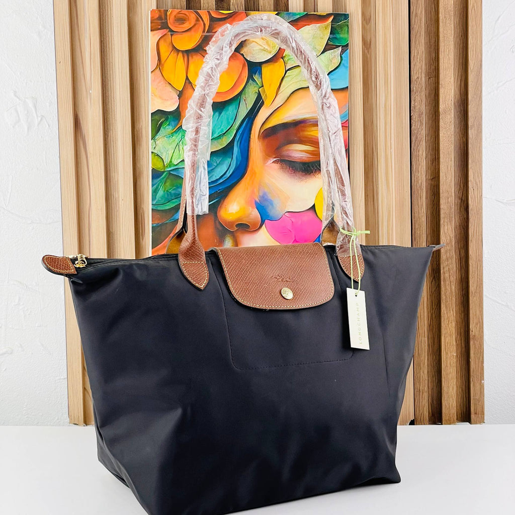 Longchamp Le Pliage Large Shoulder Bag in Navy Blue 👜✨🎨