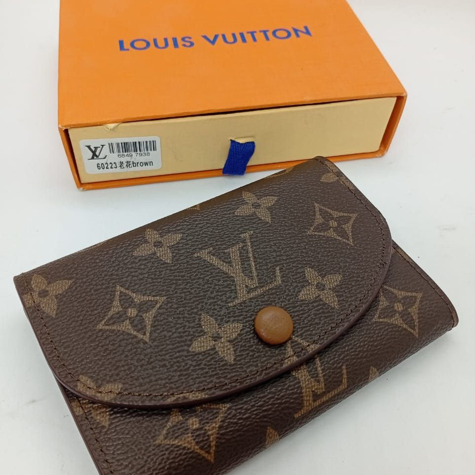 Louis Vuitton Monogram Victorine Wallet with Black Press Stud 👜🤎✨