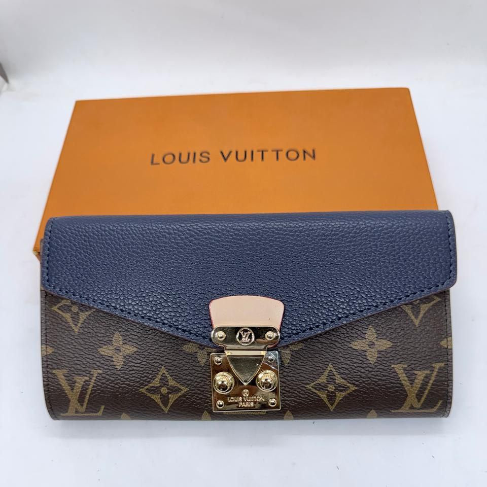 Louis Vuitton Monogram Pallas Wallet with Pink Leather Flap 👜🌸✨