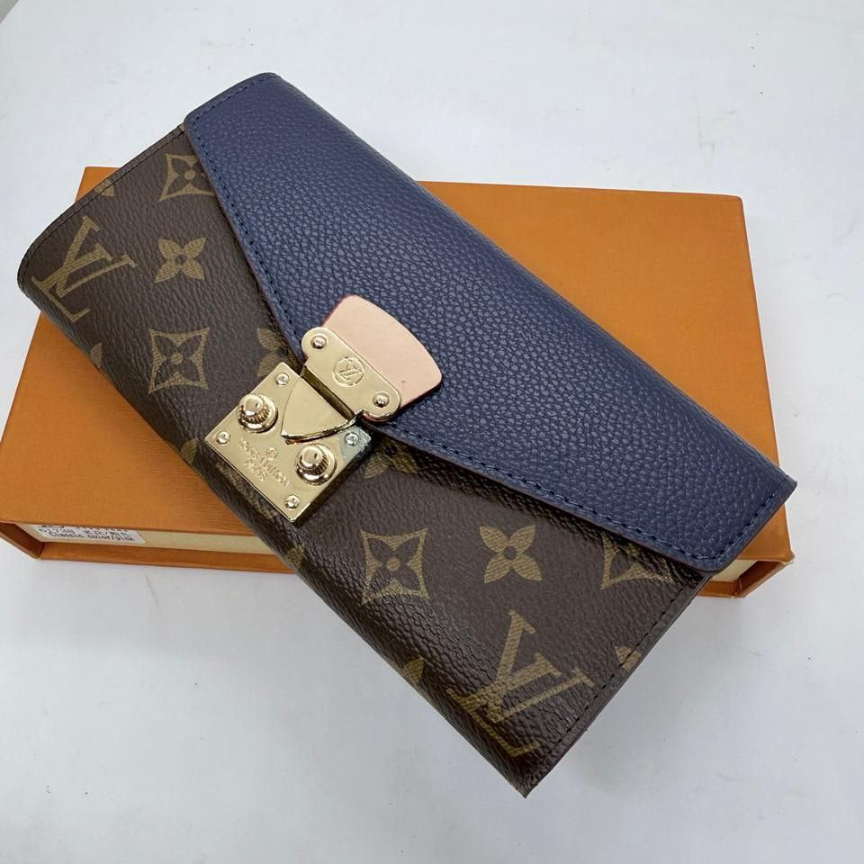 Louis Vuitton Monogram Pallas Wallet with Pink Leather Flap 👜🌸✨