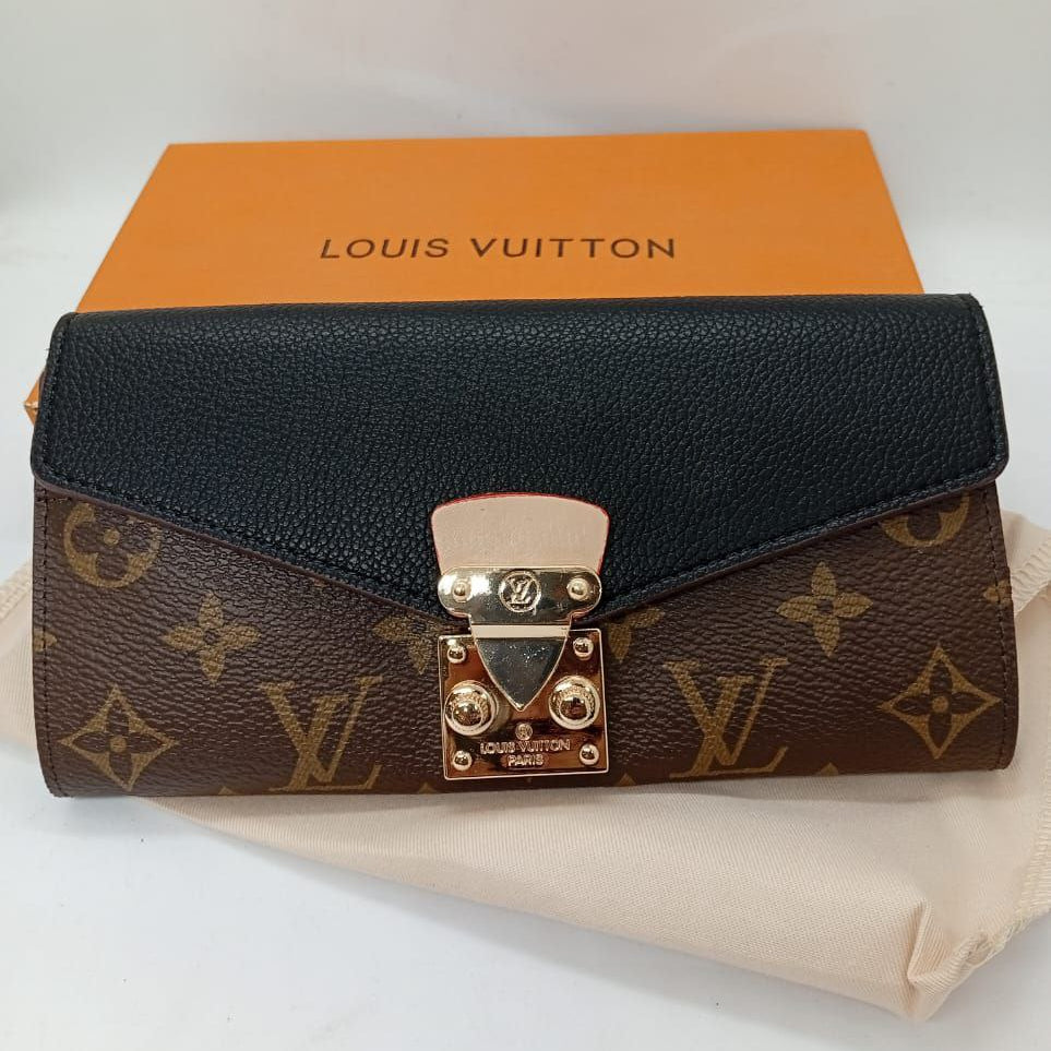 Louis Vuitton Monogram Pallas Wallet with Pink Leather Flap 👜🌸✨