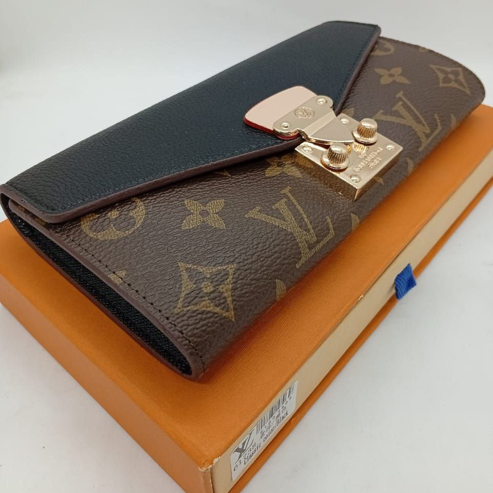 Louis Vuitton Monogram Pallas Wallet with Pink Leather Flap 👜🌸✨
