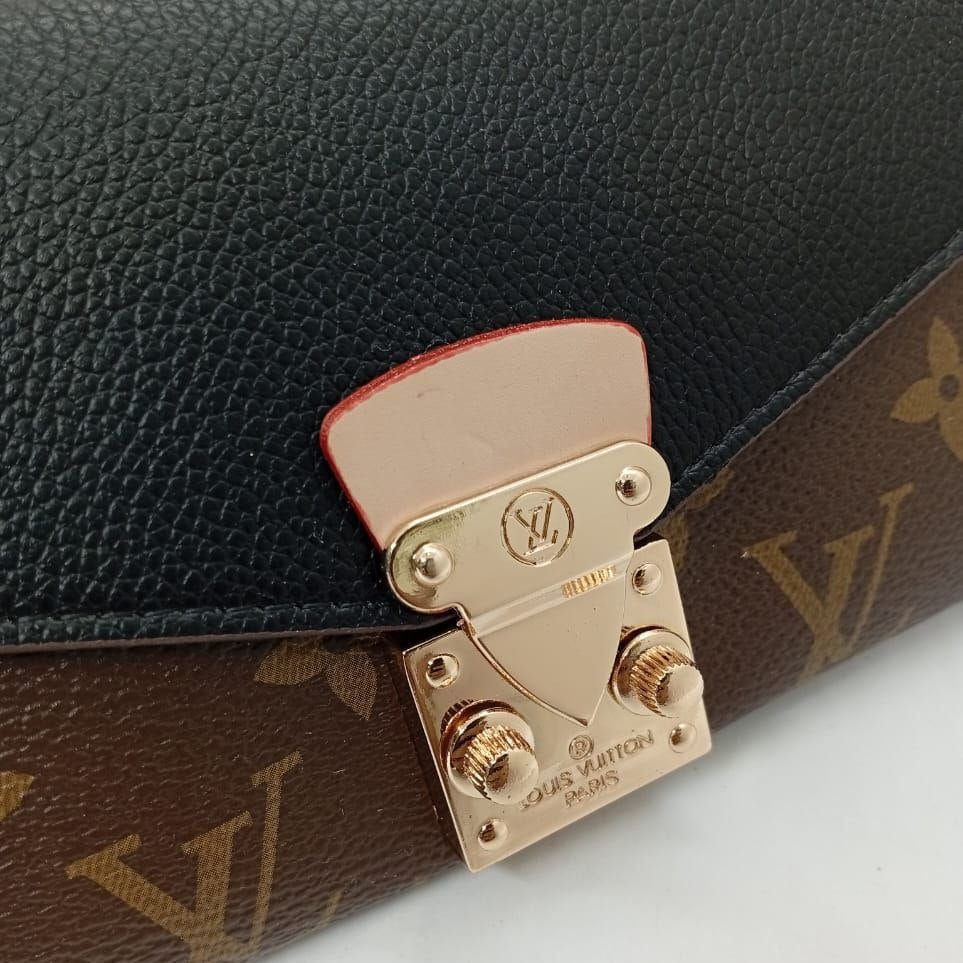 Louis Vuitton Monogram Pallas Wallet with Pink Leather Flap 👜🌸✨