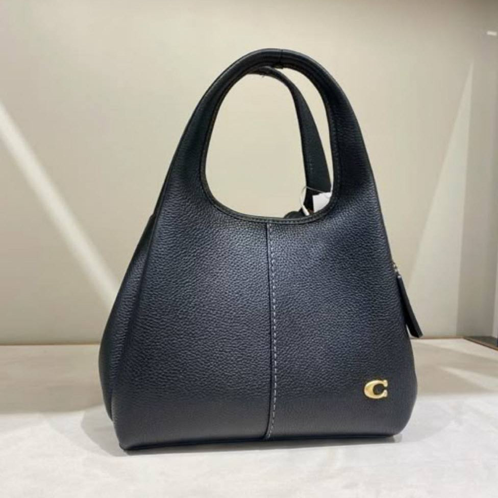 COACH Lana: Chic Shoulder Bag 🖤👜 in Beige, Black, Taupe