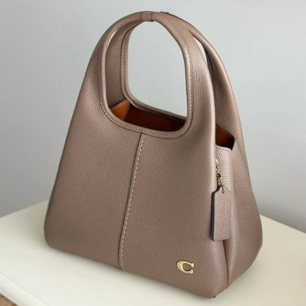 COACH Lana: Chic Shoulder Bag 🖤👜 in Beige, Black, Taupe