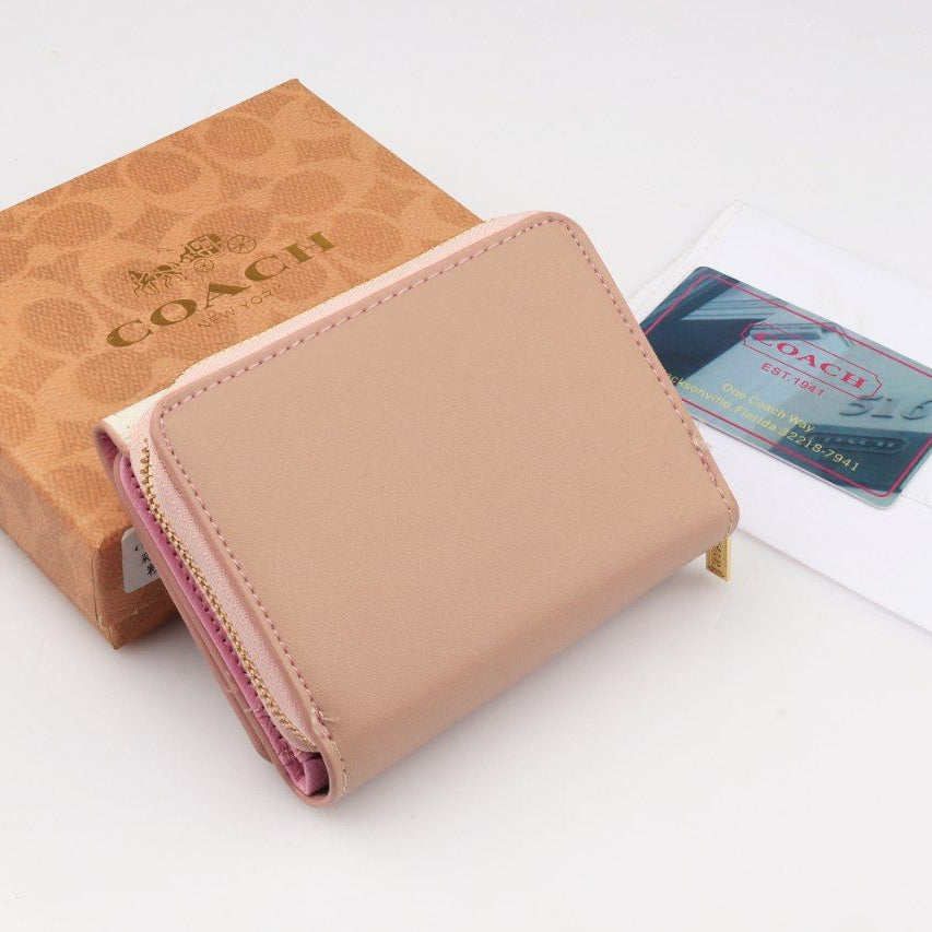 Coach Floral Print Zip Wallet in White and Pink 🌸✨