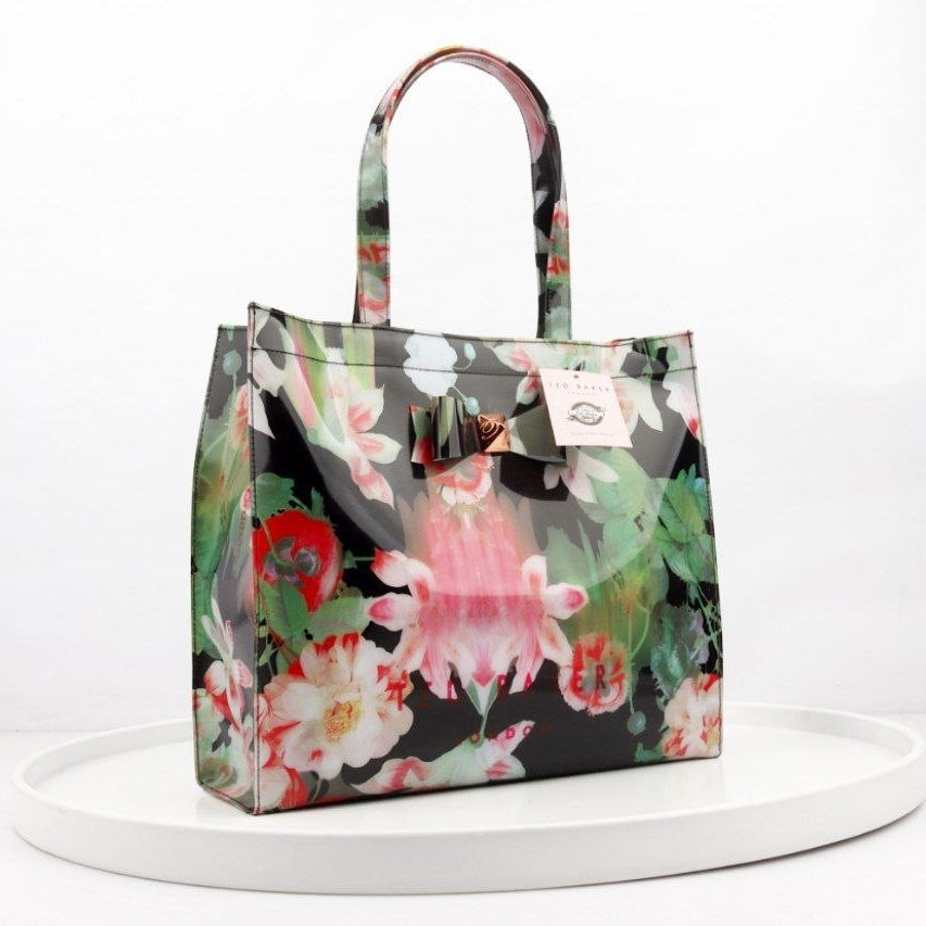 Ted Baker Floral Mirror Tote Bag in Multi-color Silicone 🌸👜