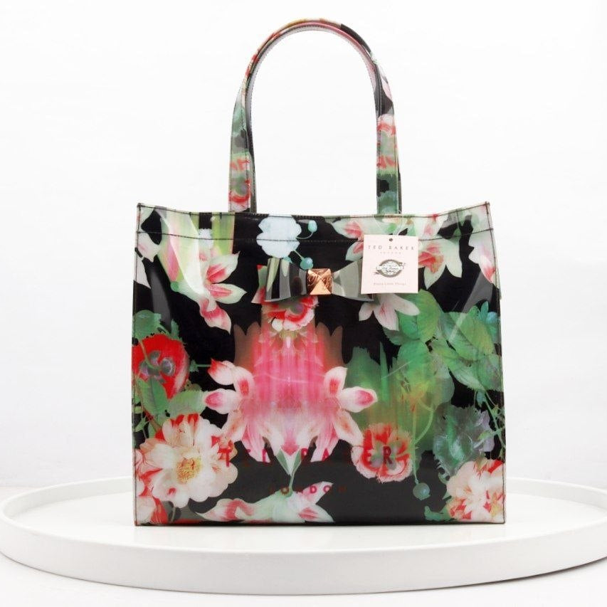 Ted Baker Floral Mirror Tote Bag in Multi-color Silicone 🌸👜