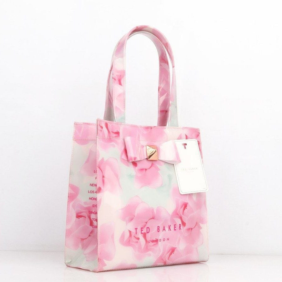 Ted Baker Floral Silicone Tote Bag with Signature Bow Detail 🌸👜