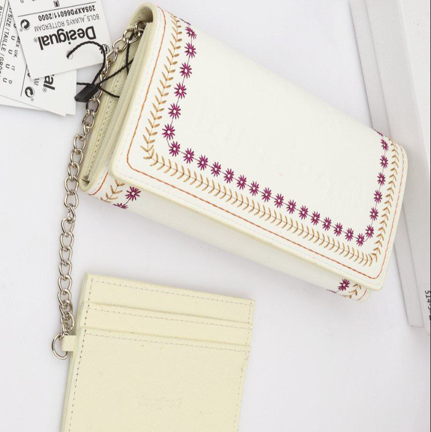 Desigual Bols Always Rotterdam White Wallet & Card Holder Set 👛✨