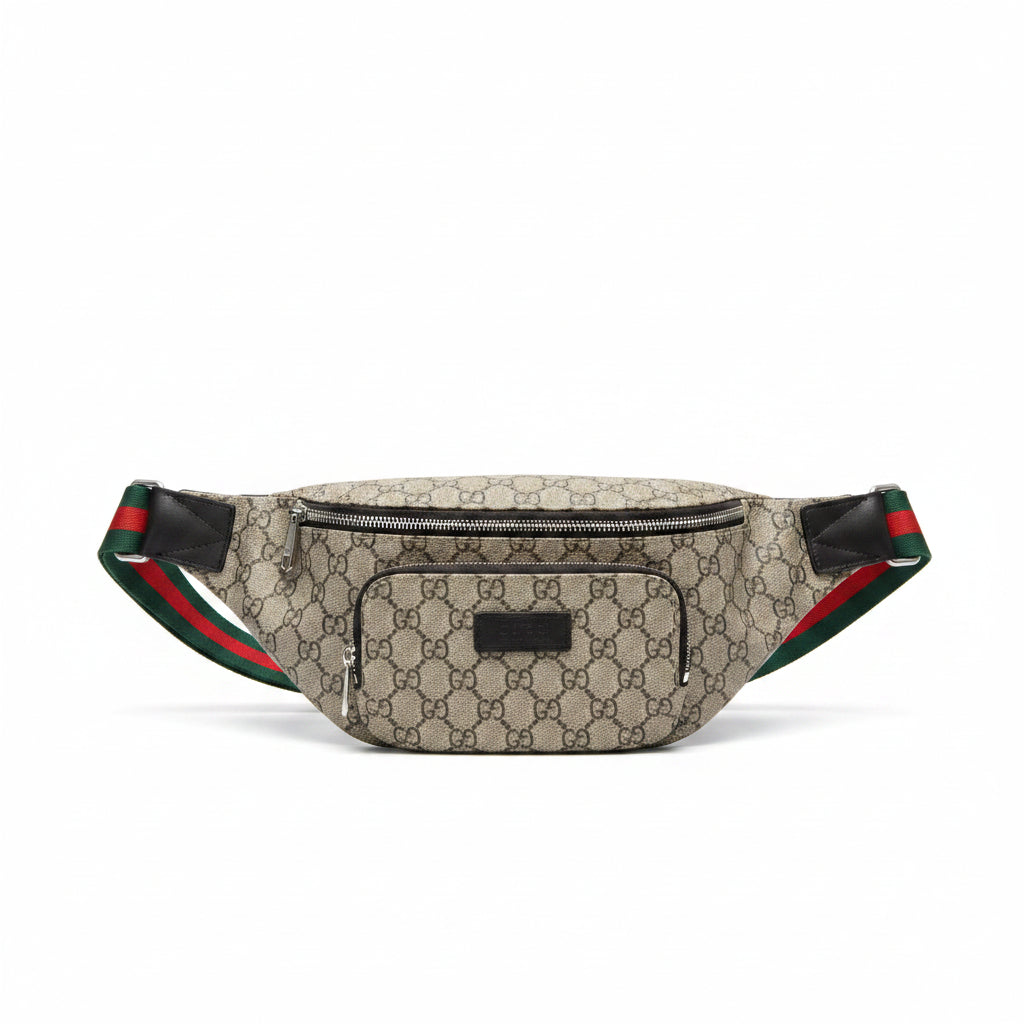 Gucci GG Monogram Belt Bag in Classic Beige and Brown Canvas 👜✨