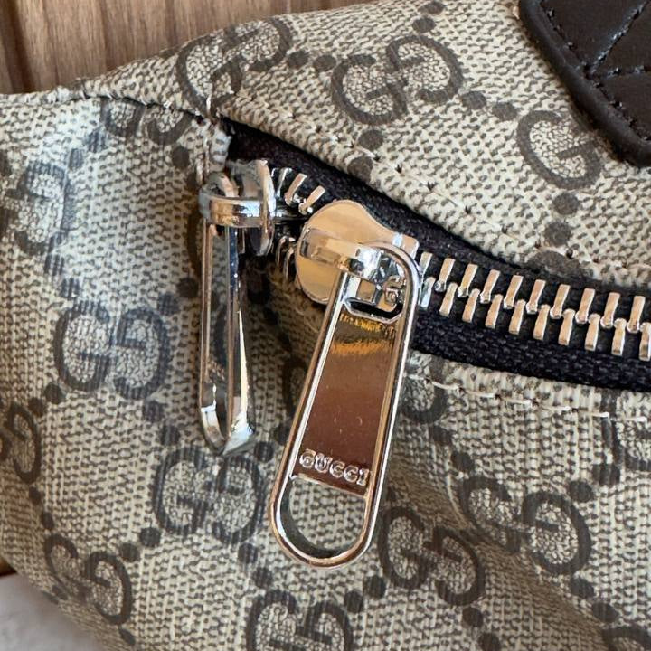 Gucci GG Monogram Belt Bag in Classic Beige and Brown Canvas 👜✨