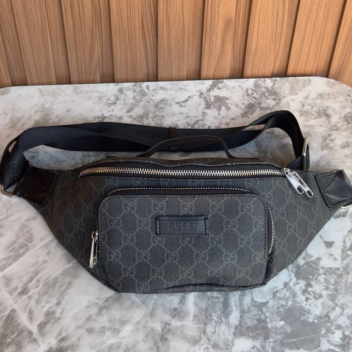 Gucci GG Monogram Belt Bag in Classic Beige and Brown Canvas 👜✨
