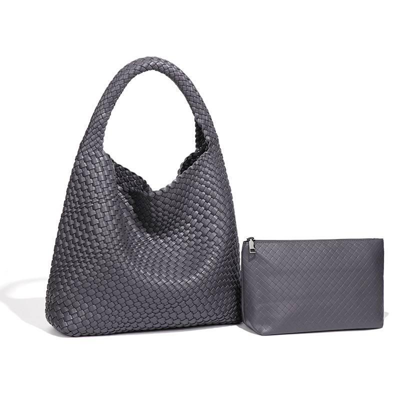 Bottega Inspired Woven Tote Bag with Matching Pouch 👜✨