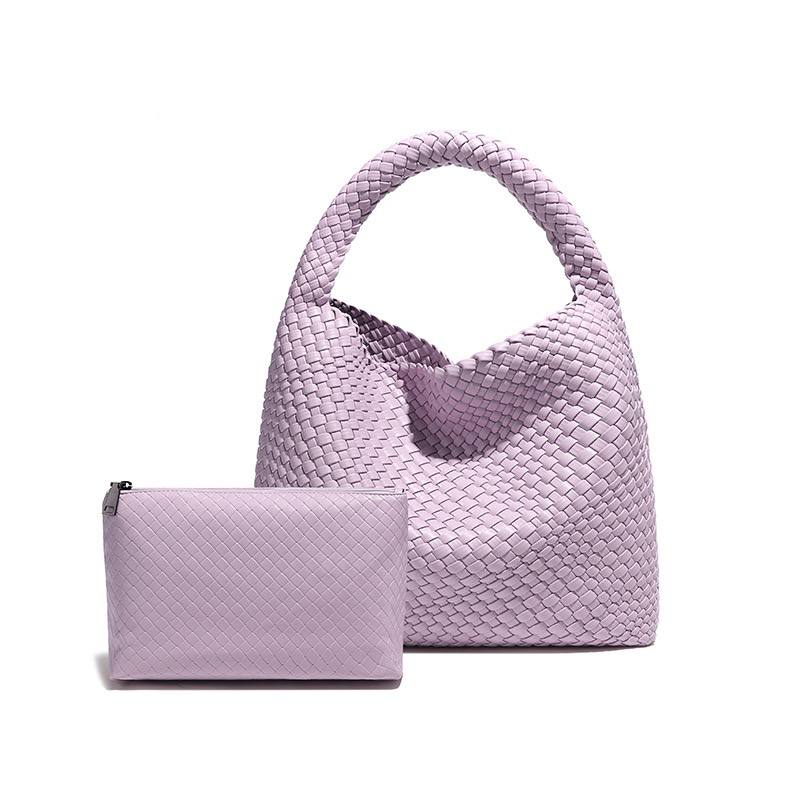 Bottega Inspired Woven Tote Bag with Matching Pouch 👜✨
