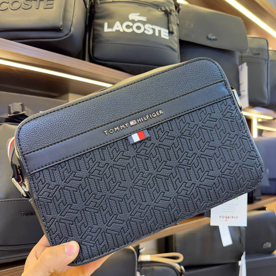 Tommy Hilfiger Monogram Crossbody Bag in Classic Black 👜✨