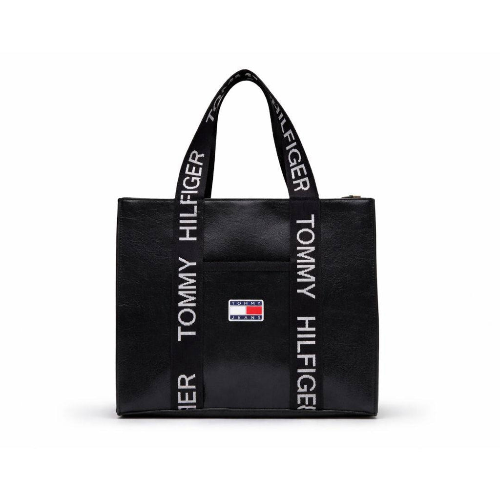 Tommy Hilfiger Jeans Logo Strap Tote Bag in Cream 👜✨