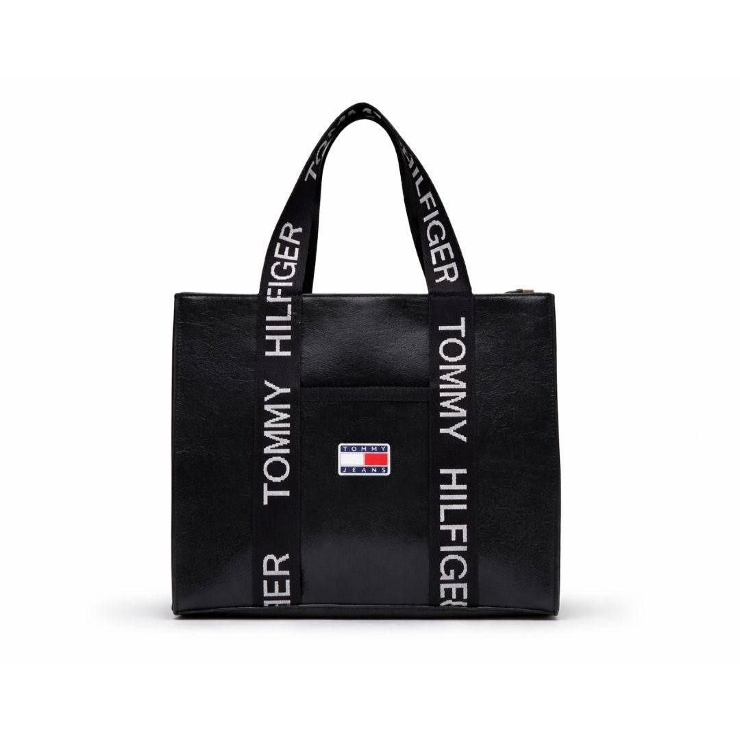 Tommy Hilfiger Jeans Logo Strap Tote Bag in Cream 👜✨