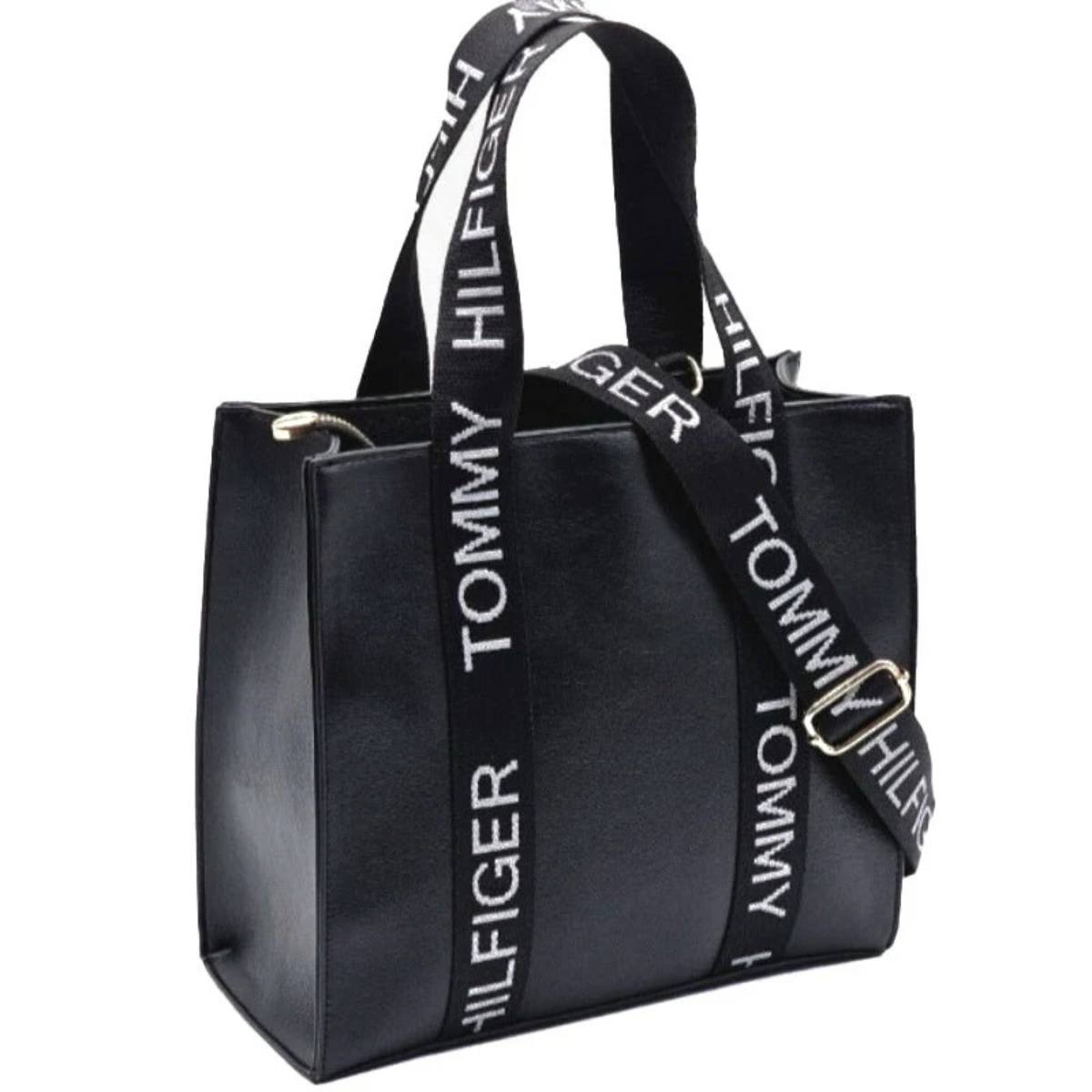 Tommy Hilfiger Jeans Logo Strap Tote Bag in Cream 👜✨