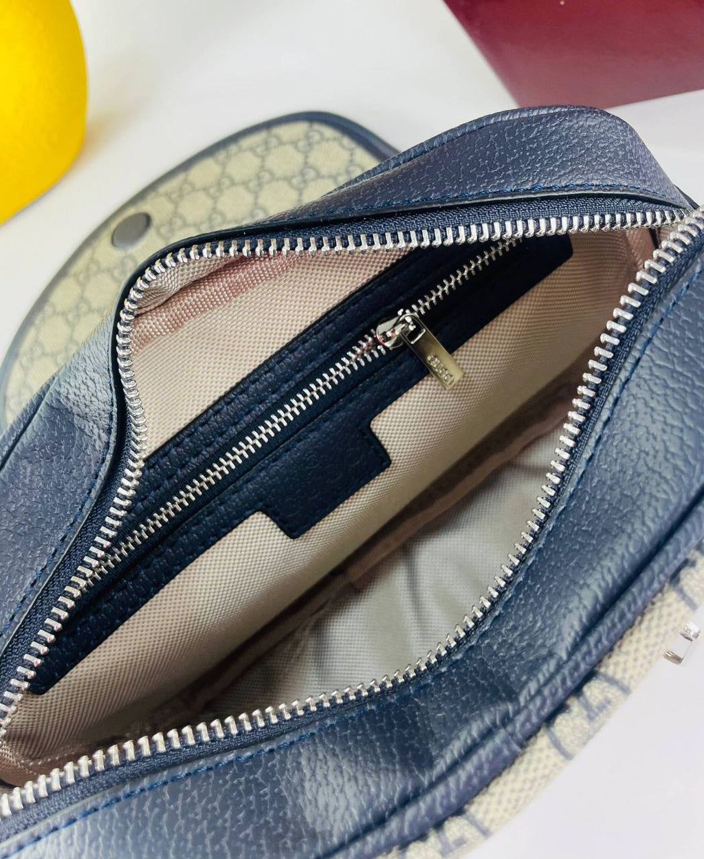 Gucci Inspired Web Stripe Crossbody with Studded Strap