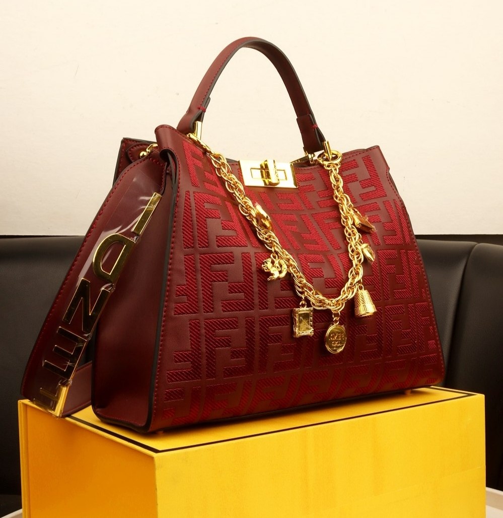 Fendi Mirror Original Quilted Bag with Signature Bell Charm