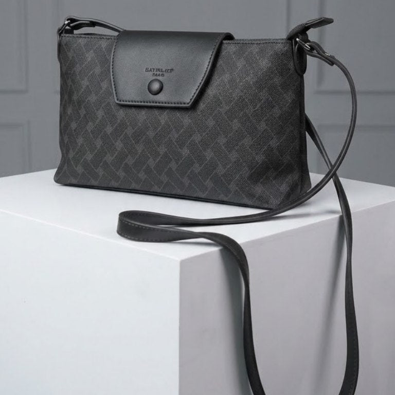 David Jones Signature Pattern Crossbody Bag