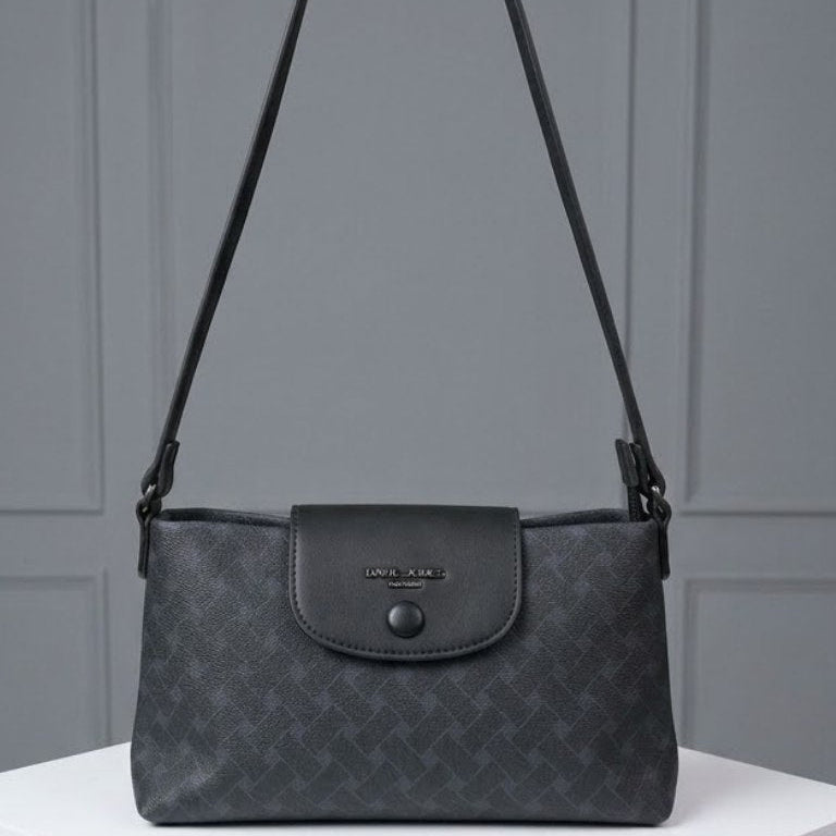 David Jones Signature Pattern Crossbody Bag