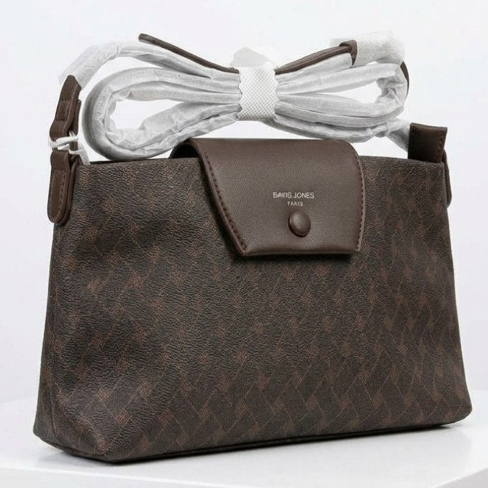 David Jones Signature Pattern Crossbody Bag