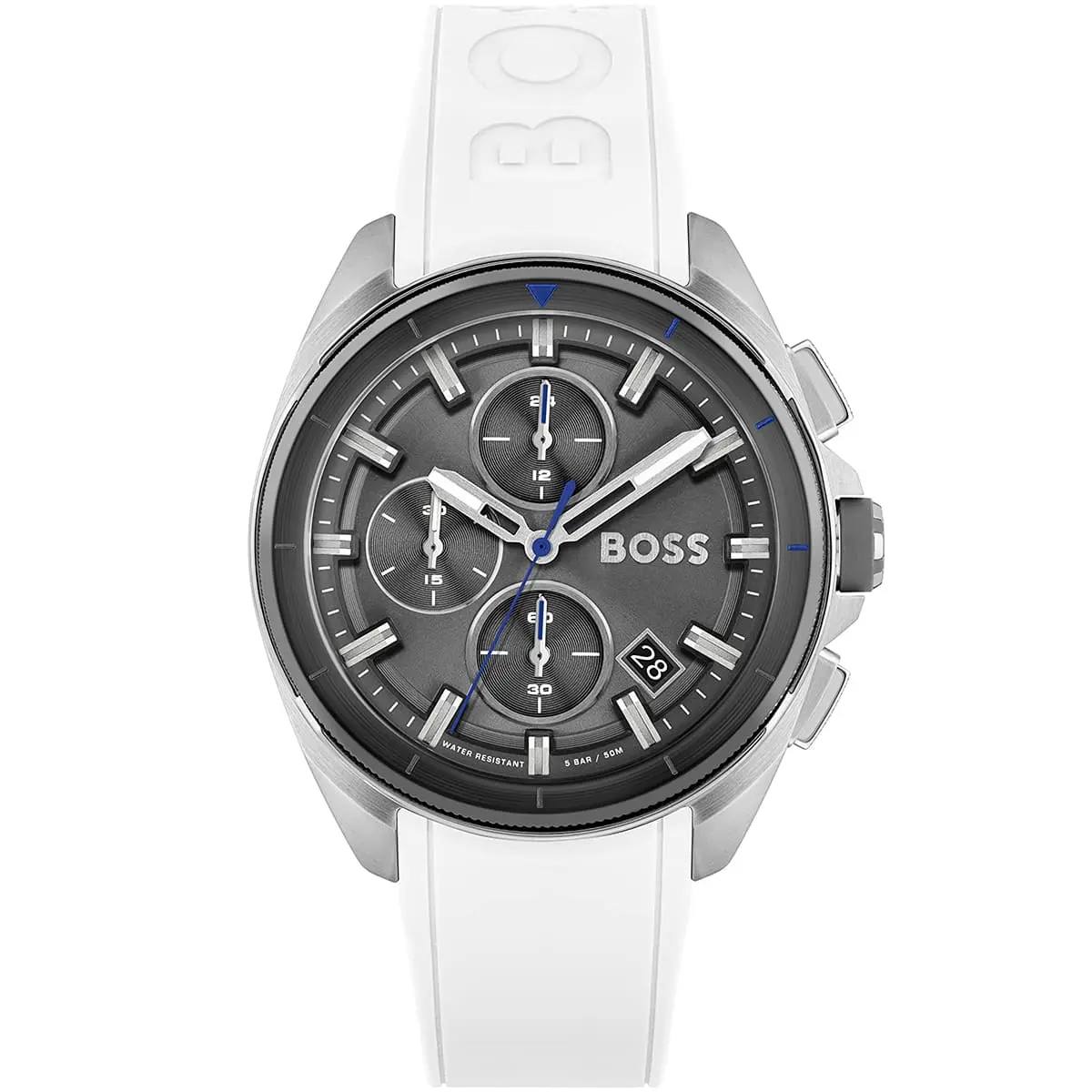 BOSS Sport Chronograph with Black Silicone Strap