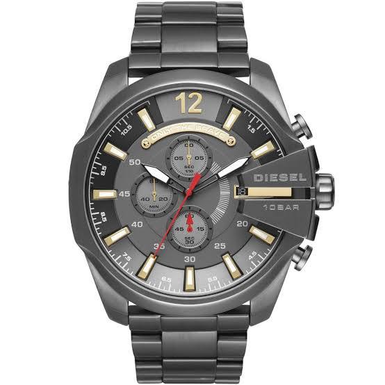Diesel Mega Chief Gunmetal Grey Chronograph Stainless Steel Watch