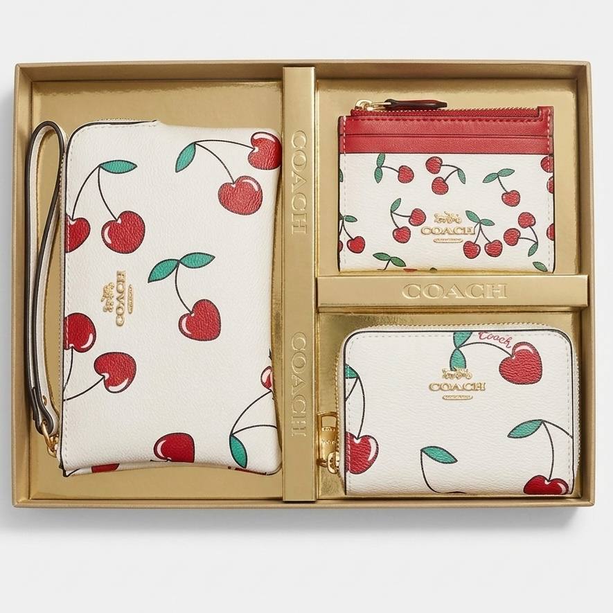 Coach 3-Piece Bag Set: Red & White 💖👜🎁