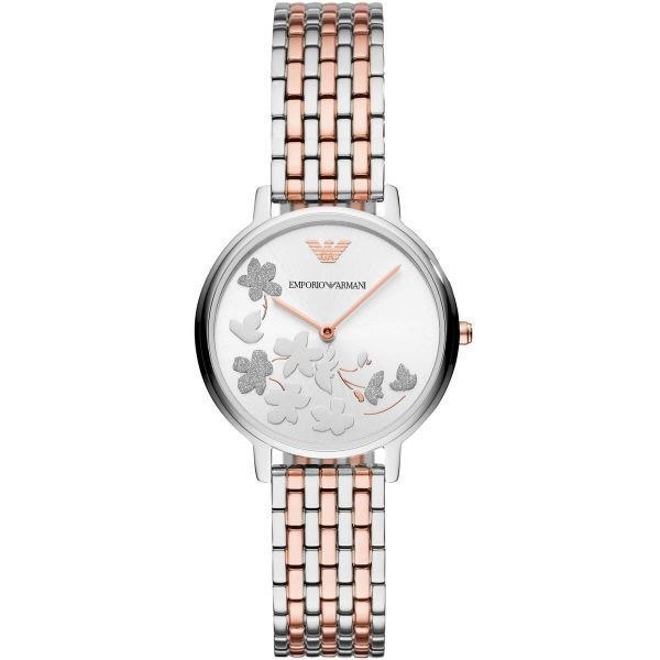 Armani Silver & Rose Gold Watch ⌚✨ Elegance
