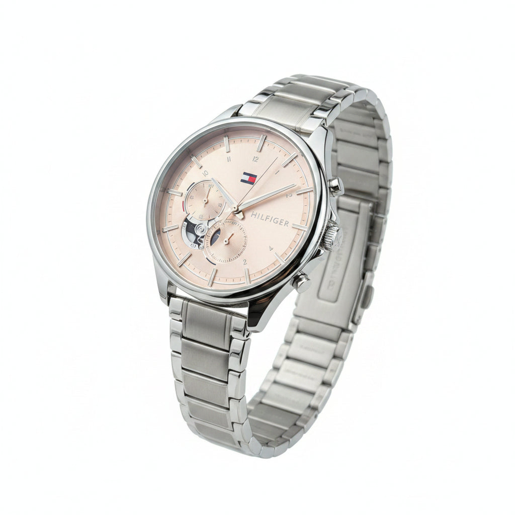 Tommy Hilfiger Silver & Gold Watch ⌚✨ Timeless Elegance