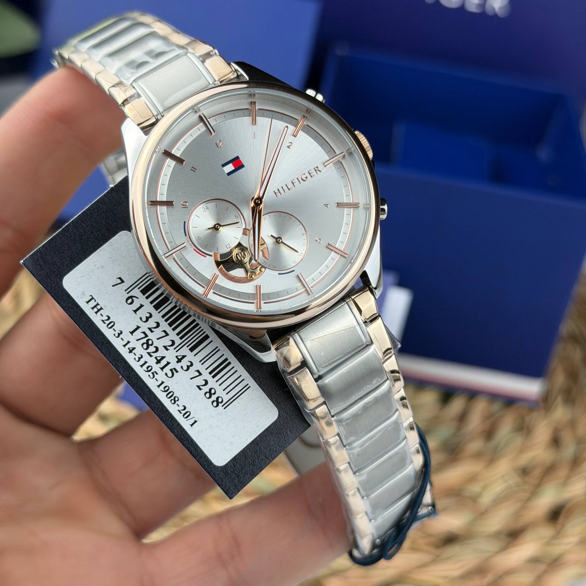 Tommy Hilfiger Silver & Gold Watch ⌚✨ Timeless Elegance