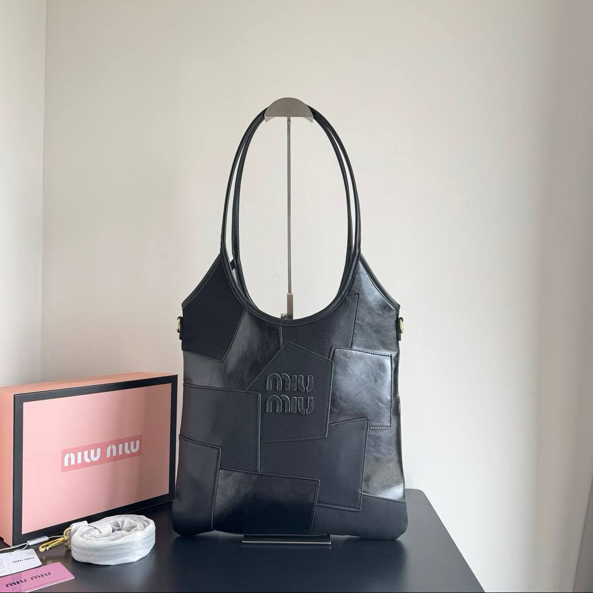 Miu Miu Patchwork Tote Bag in Multi-Color Leather and Suede 👜✨