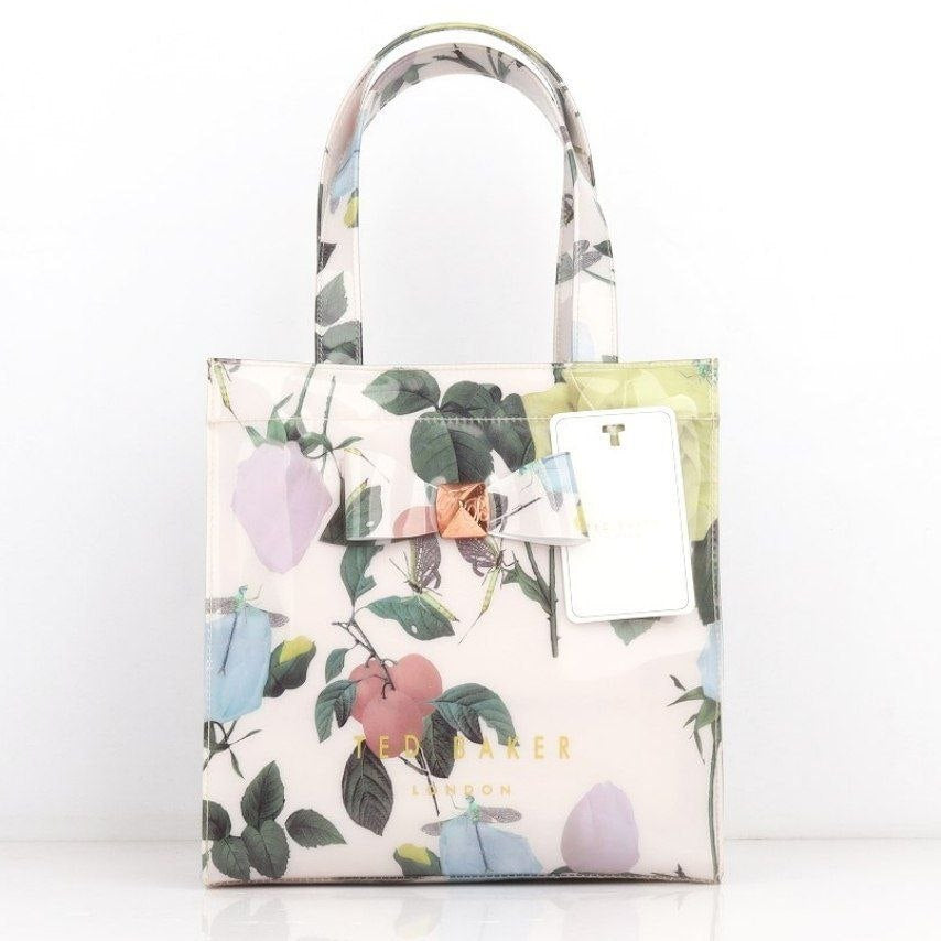 Ted Baker Floral Mirror Bag Water Resistant Silicone Tote 🌸✨