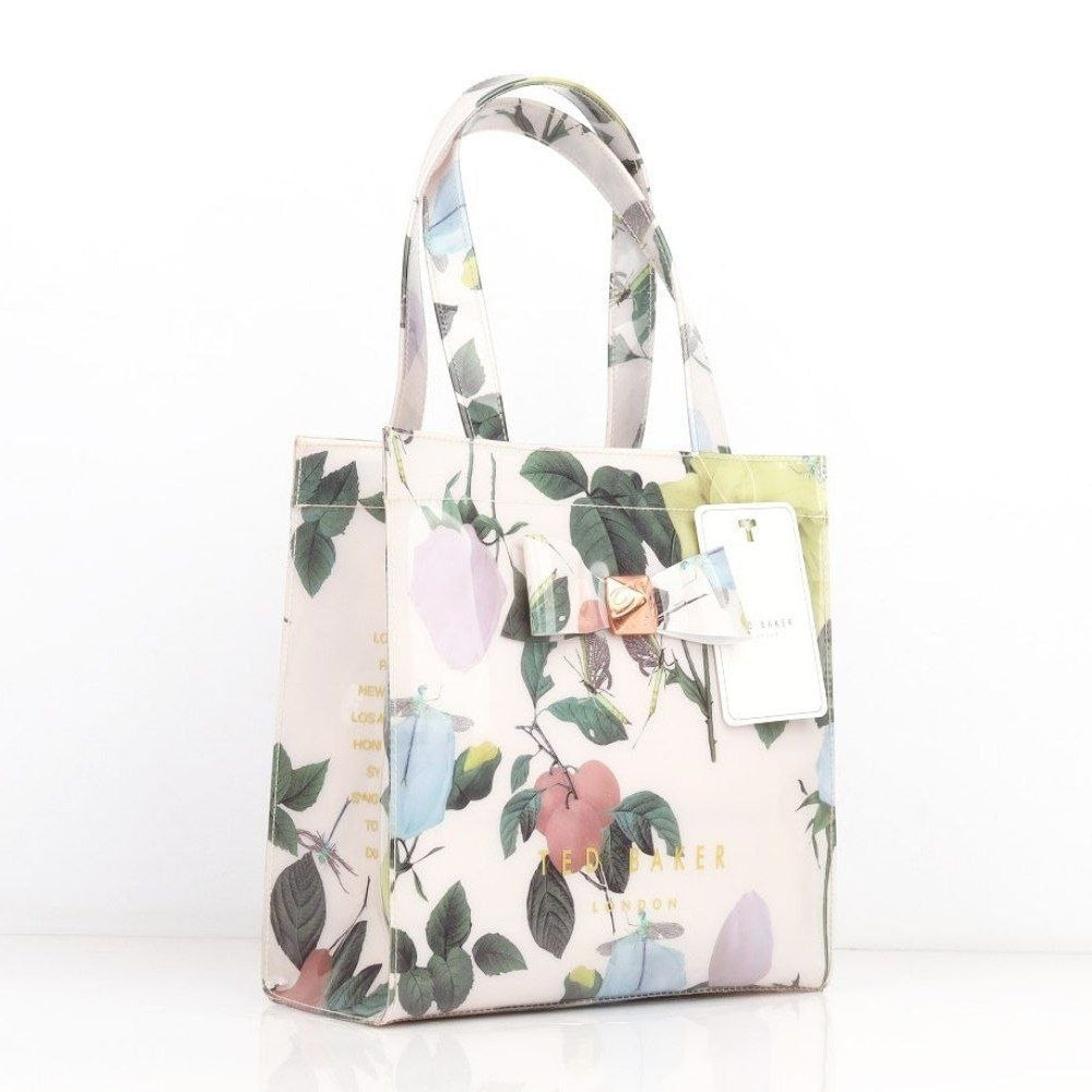Ted Baker Floral Mirror Bag Water Resistant Silicone Tote 🌸✨