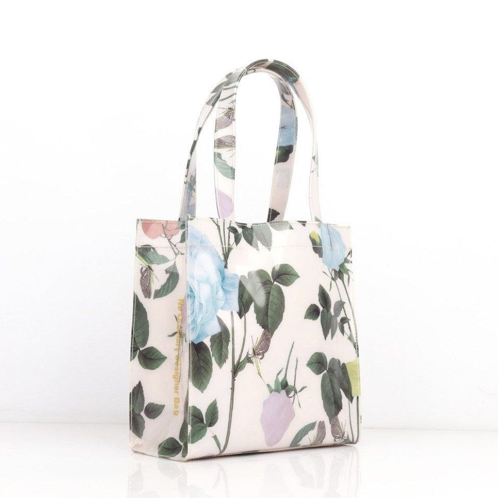 Ted Baker Floral Mirror Bag Water Resistant Silicone Tote 🌸✨