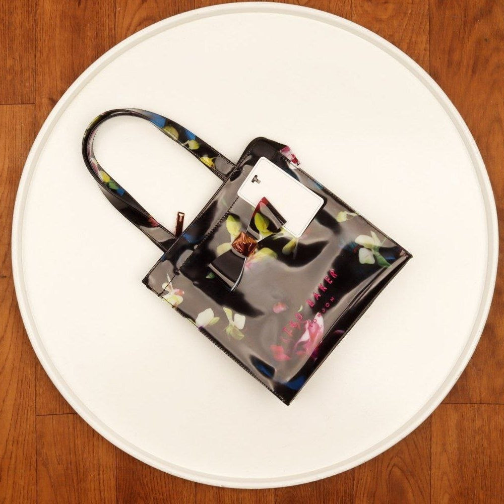 Ted Baker Floral Mirror Bag Water Resistant Silicone Tote 🌸✨