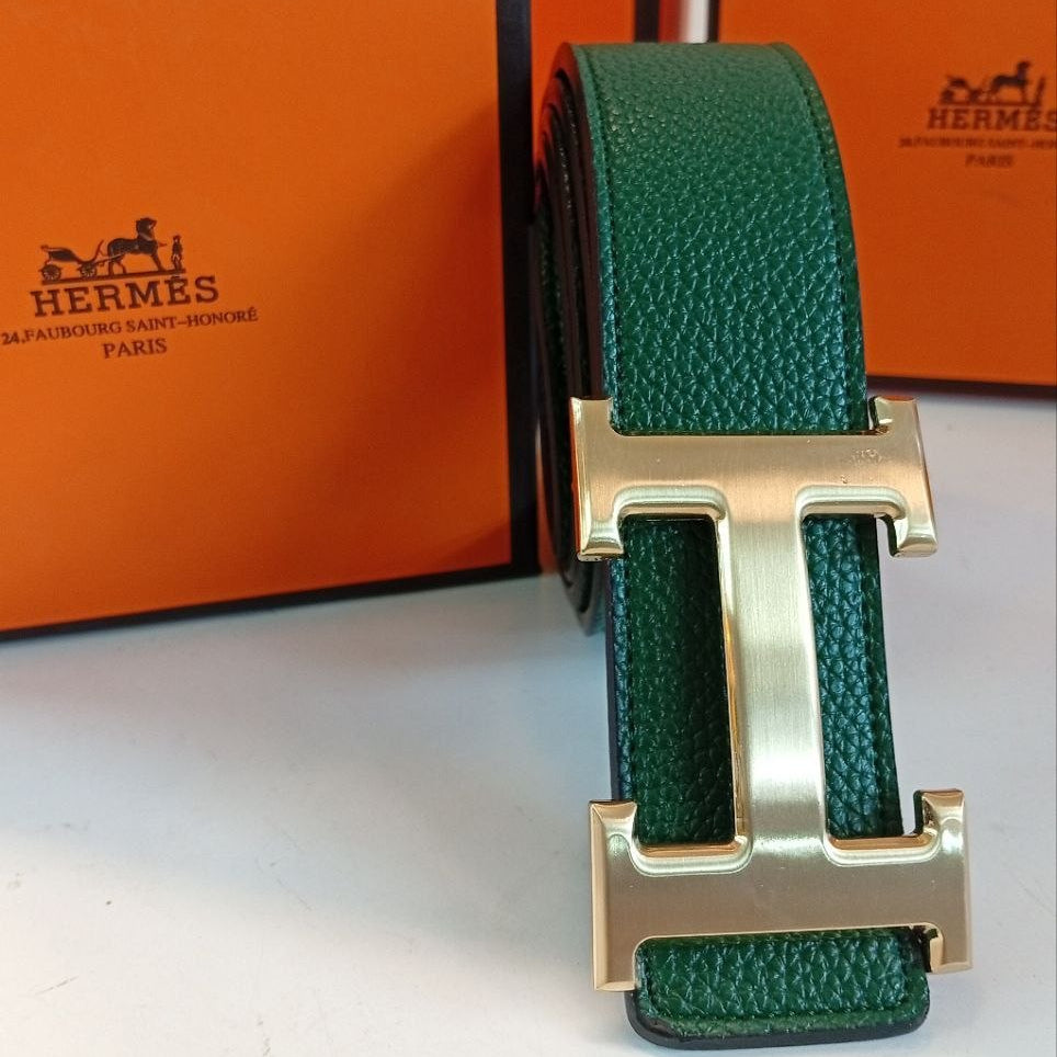 Hermès Mirror Double Face Leather Belt 👜✨