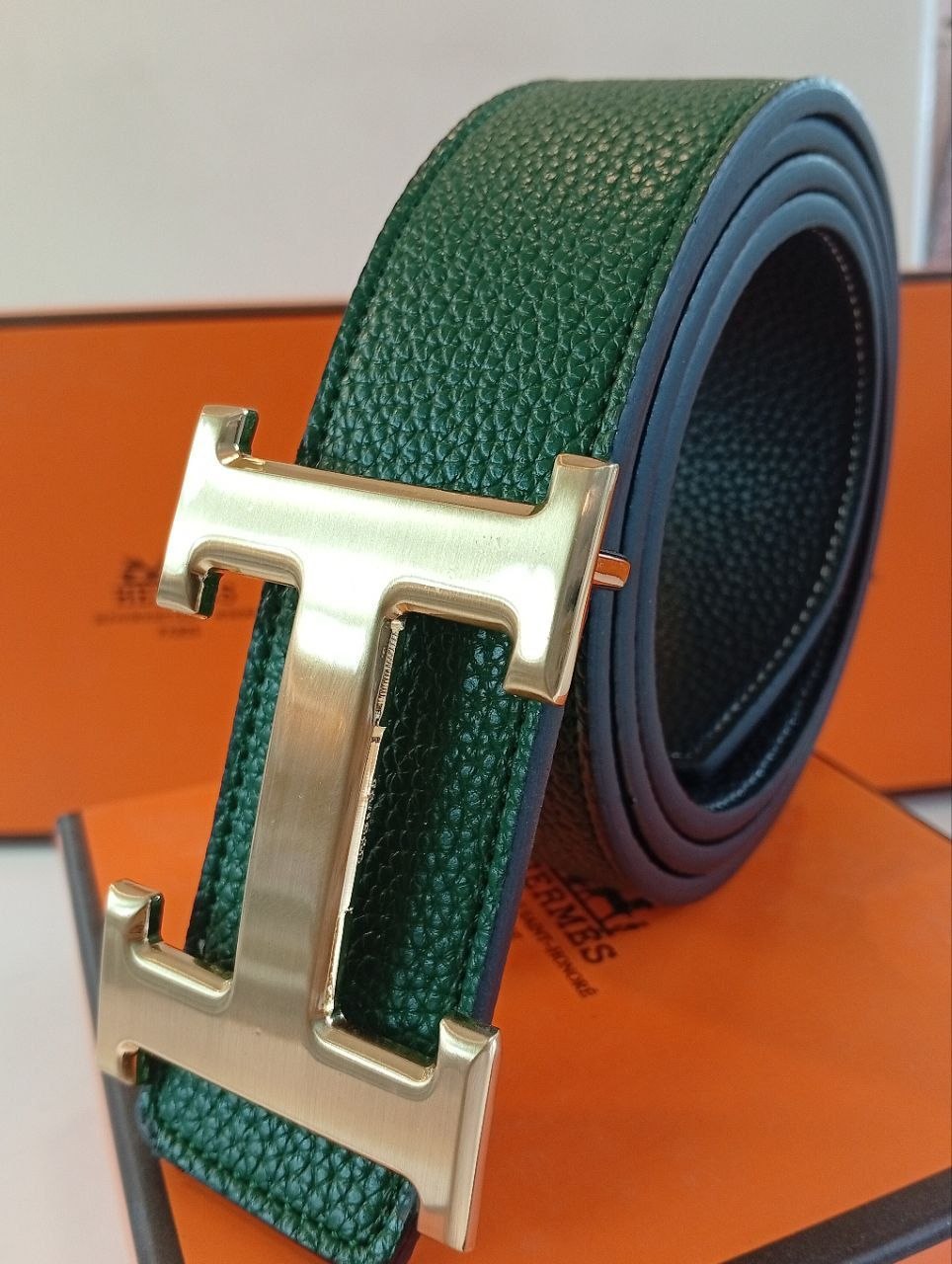 Hermès Mirror Double Face Leather Belt 👜✨