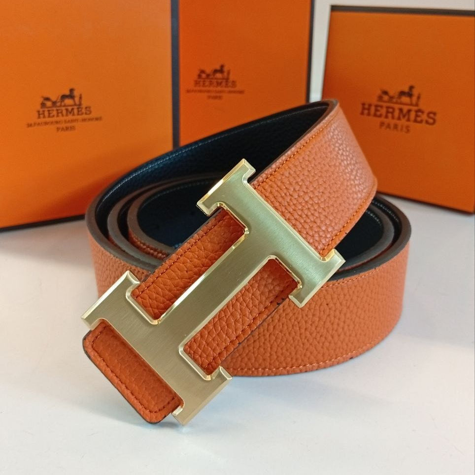 Hermès Mirror Double Face Leather Belt 👜✨