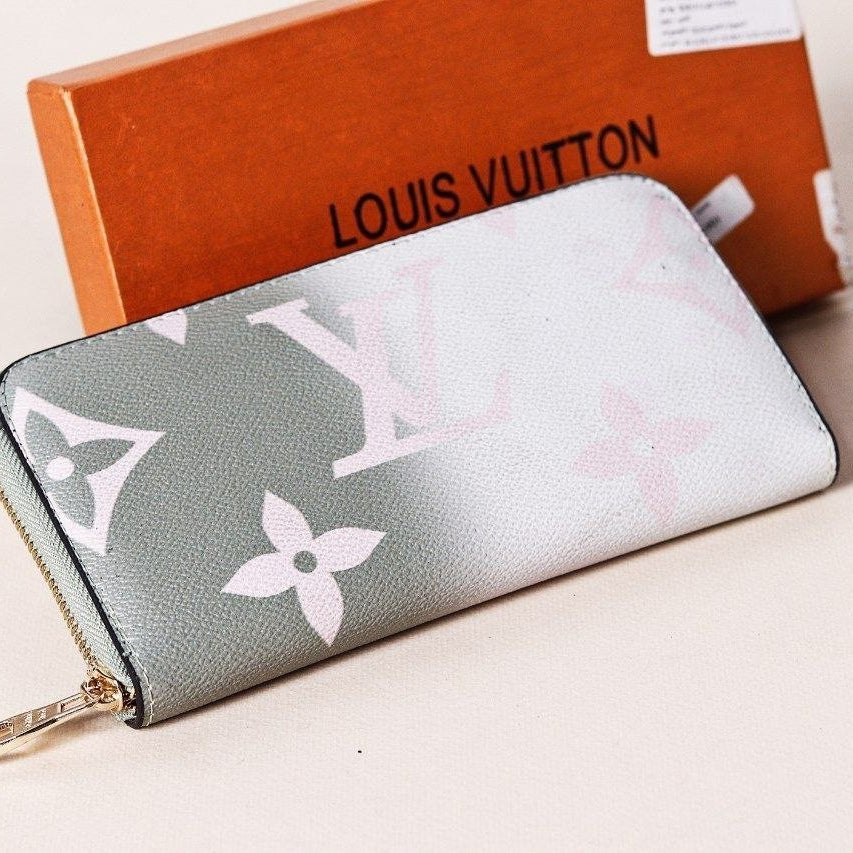 Louis Vuitton Monogram Zip-Around Wallet in Grey 👛✨