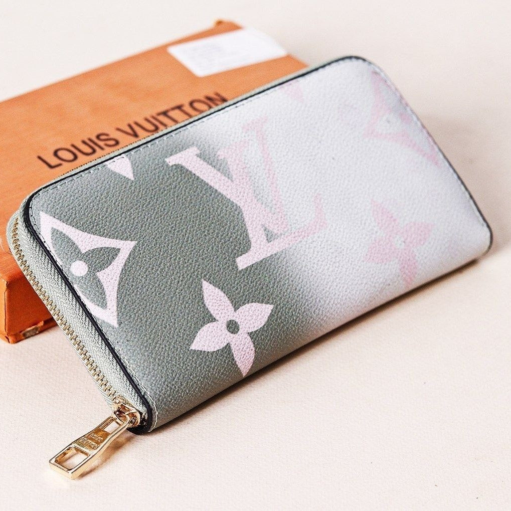 Louis Vuitton Monogram Zip-Around Wallet in Grey 👛✨