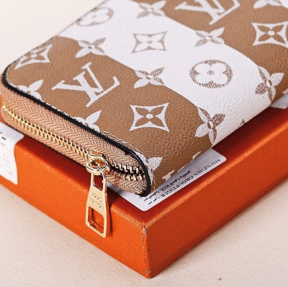 Louis Vuitton Monogram Zip-Around Wallet in Grey 👛✨