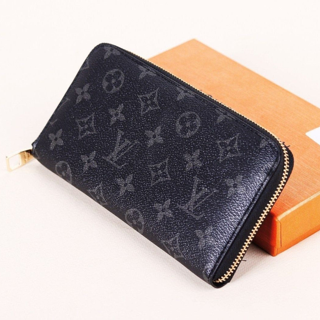 Louis Vuitton Monogram Zip-Around Wallet in Grey 👛✨