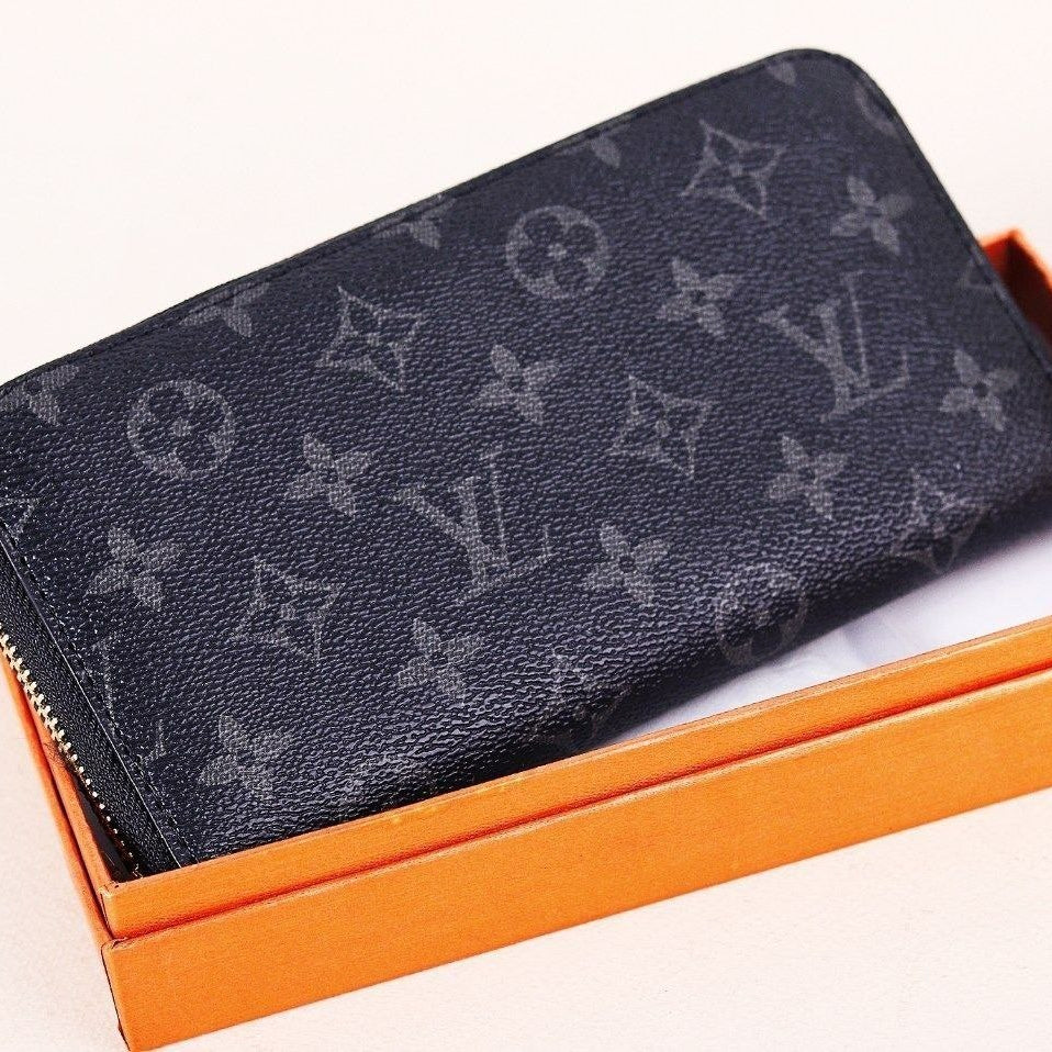 Louis Vuitton Monogram Zip-Around Wallet in Grey 👛✨