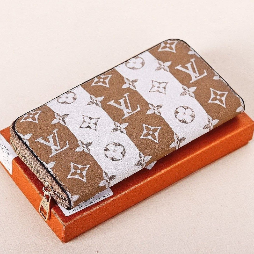 Louis Vuitton Monogram Zip-Around Wallet in Grey 👛✨