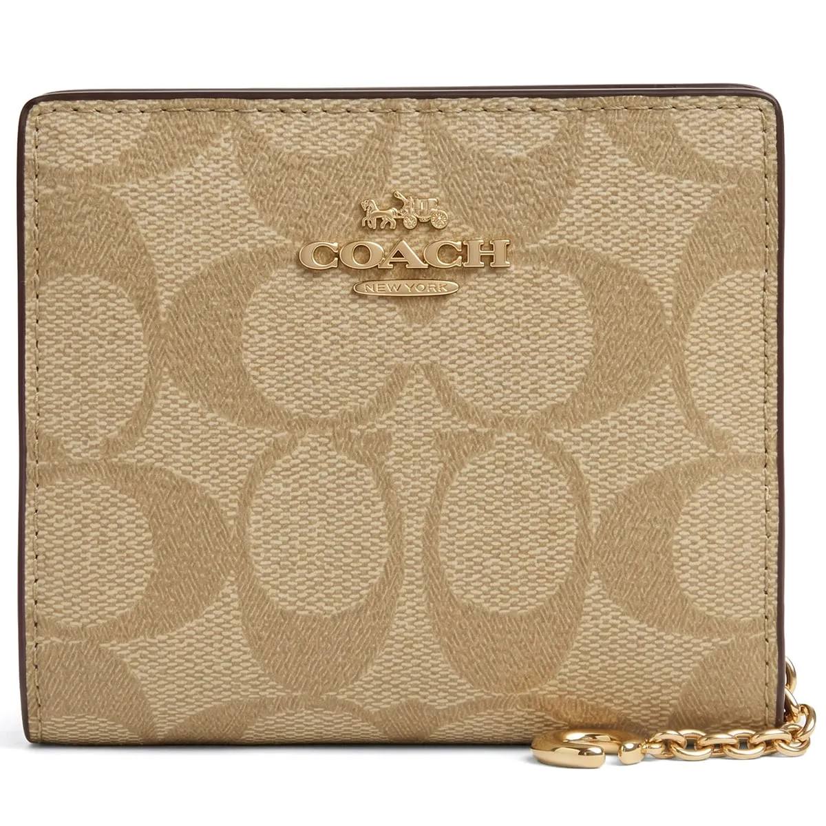 Coach Signature Snap Wallet in Khaki and Saddle ✨👜