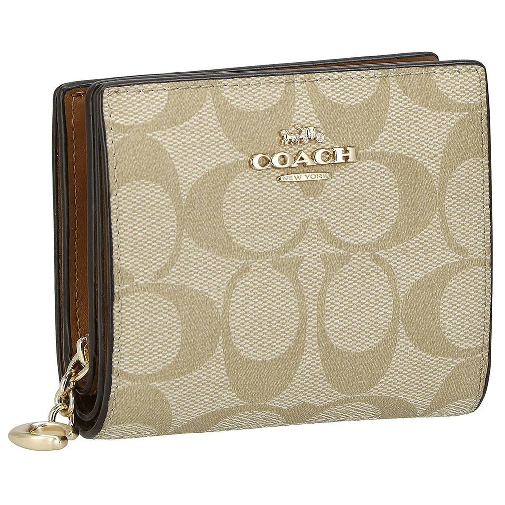 Coach Signature Snap Wallet in Khaki and Saddle ✨👜